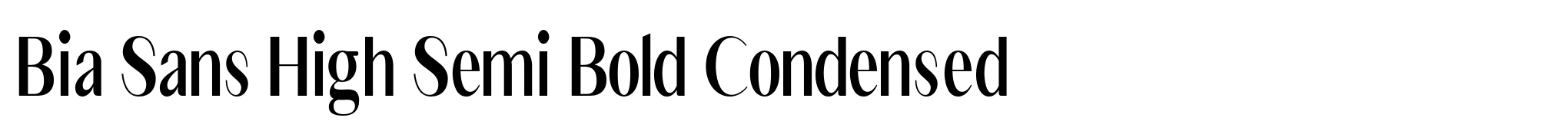 Bia Sans High Semi Bold Condensed image